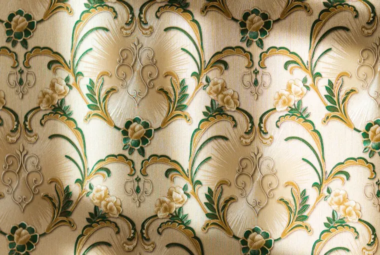 Papel de parede com estampa floral